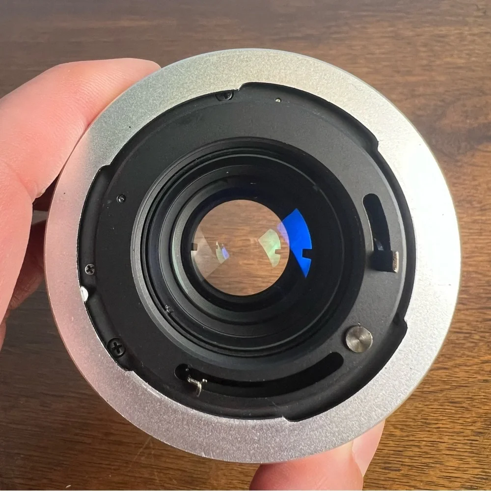 Vivitar 2X Macro Focusing Teleconverter MC for Canon FD w/ Case &‎ Caps